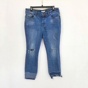 WARP + WEFT Azure CDG High Rise 5Button fly 14x28